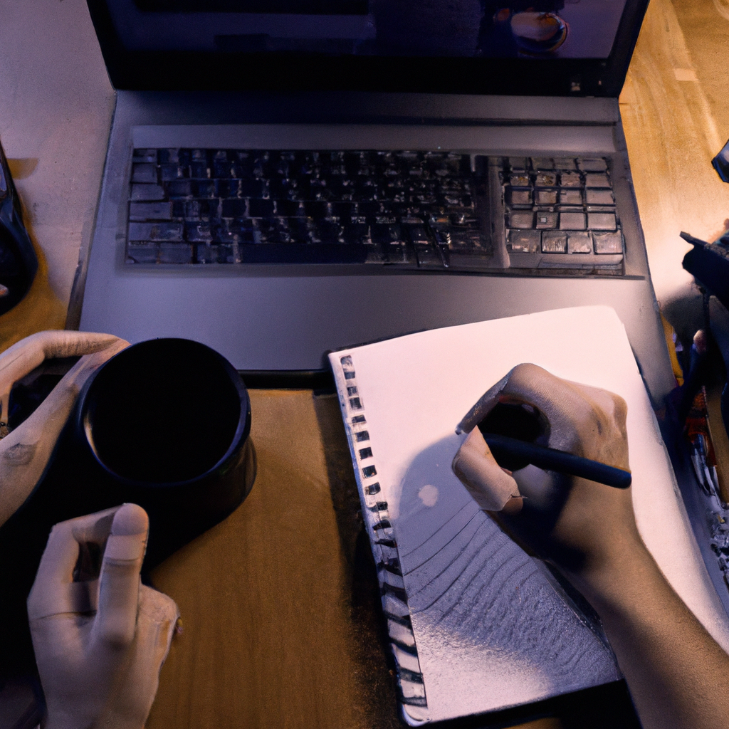 Estudiantes argentinos aprendiendo edición en casa con notebook y mate