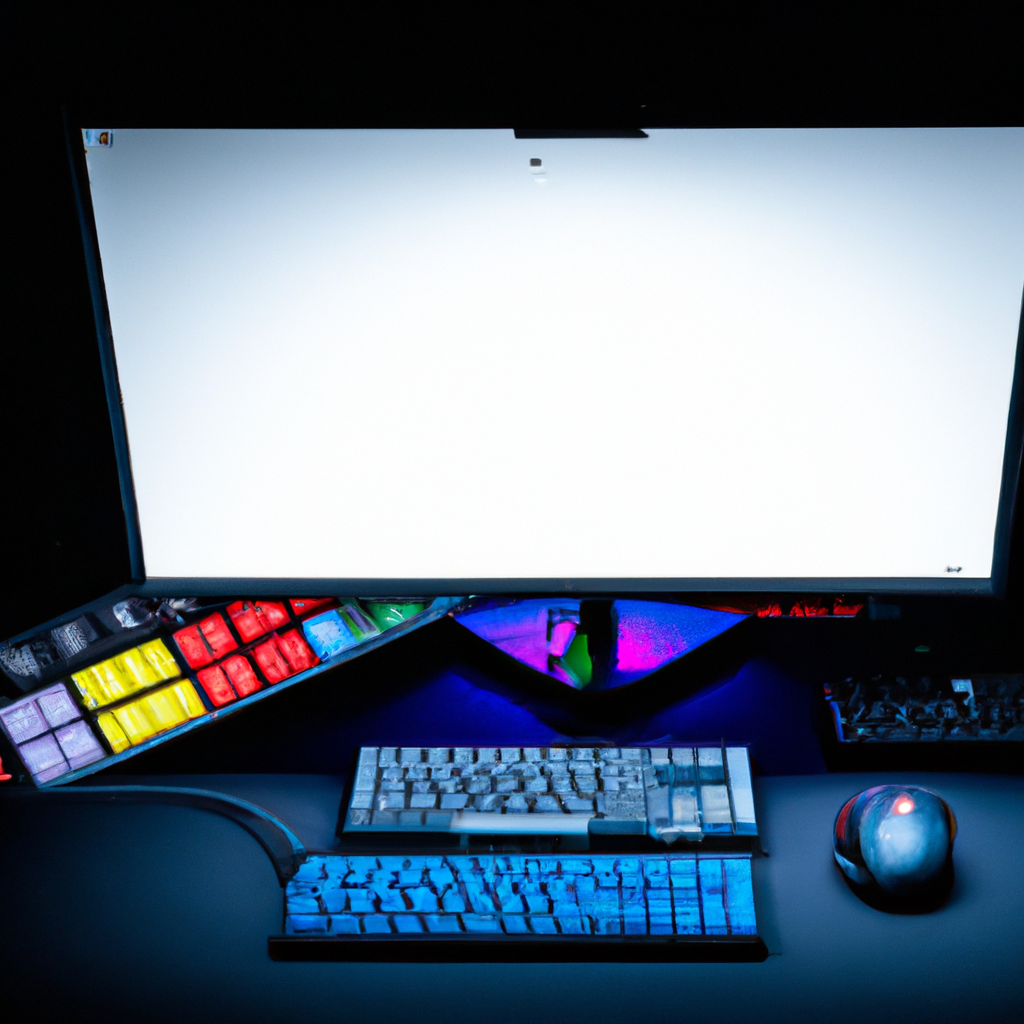 Estación de edición de video profesional con timeline en pantalla y luces RGB, enfocada en Premiere, Resolve y CapCut